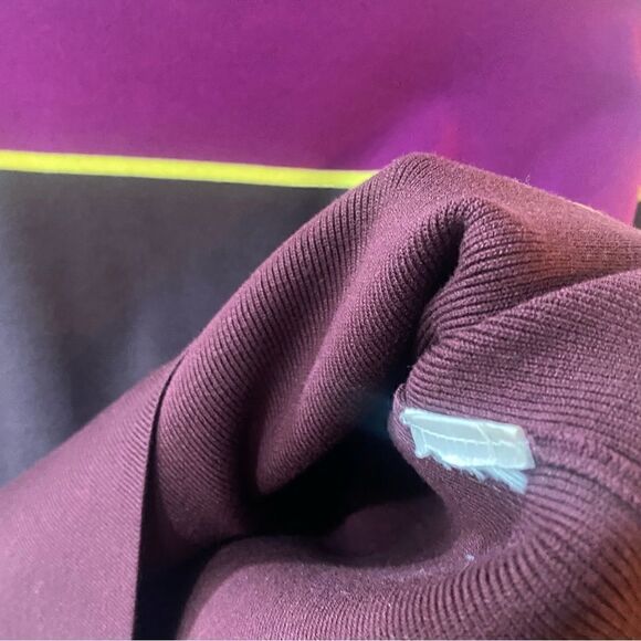 Victoria Beckham pullover purple knit mock neck sweater medium - Picture 6 of 12